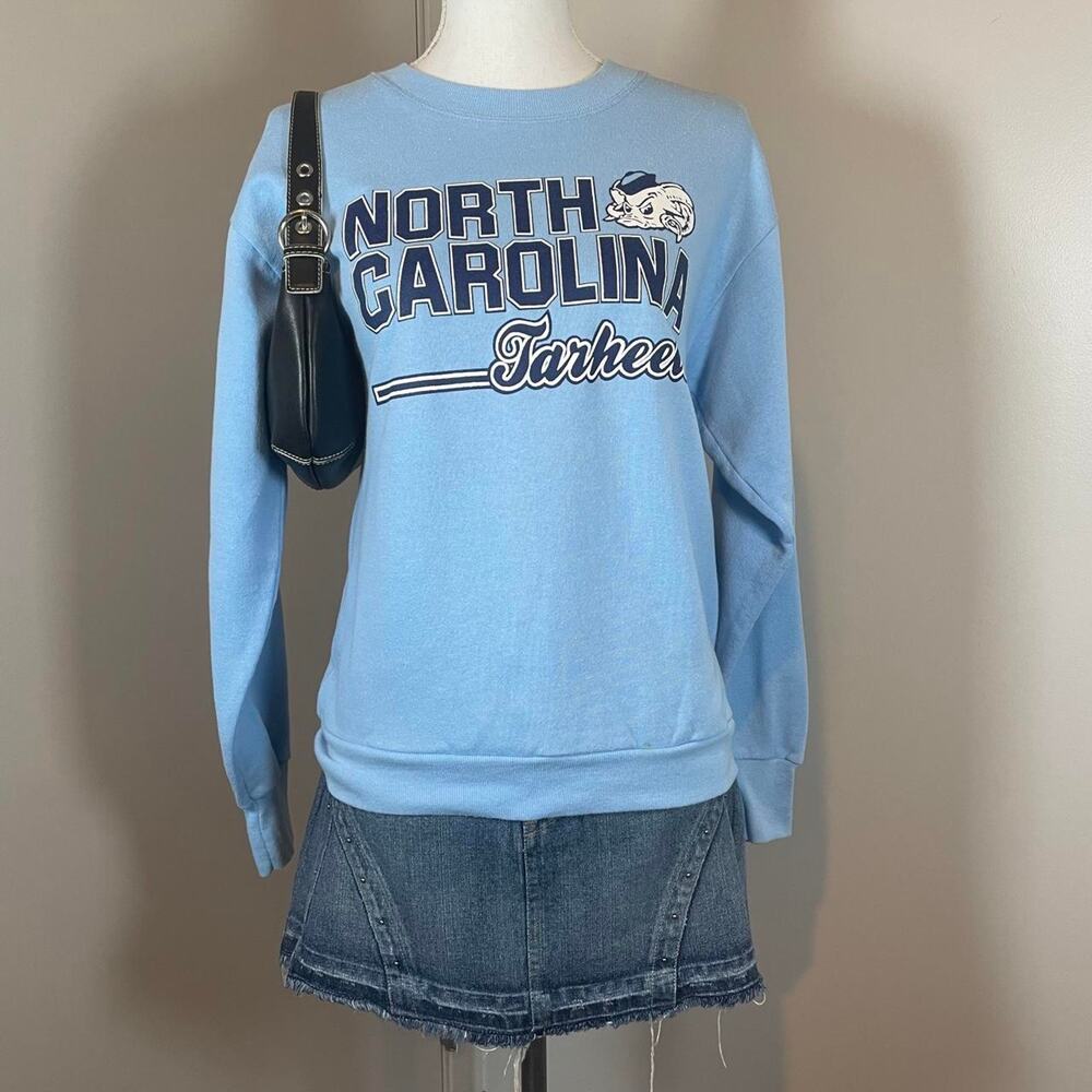 UNC North Carolina Tar Heels Vintage Logo 7 Collegiate Crewneck Sweatshirt
